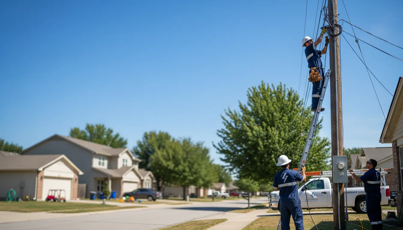 Residential electrician providing installation services in Columbia, PA